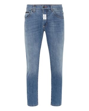 Philipp Plein Denim Pants Skinny Fit - Blue