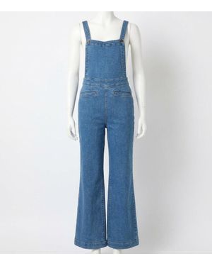 Faherty Organic Cotton Denim Siena Jumpsuit - Blue