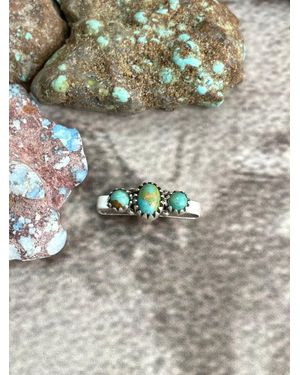 Nizhoni Traders Handmade Sterling Kingman Watch Charms With Signed Nizhoni - Gray