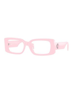 Versace Eyeglasses Rectangle Full Rim, Frame And Clear Demo Lenses Lens Ve3362U5485 - Pink