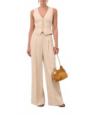 Zimmermann Rebellion Pinstripe Waistcoat - Natural