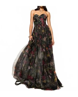 AFEW Rahul Mishra Plantopia Gown - Black