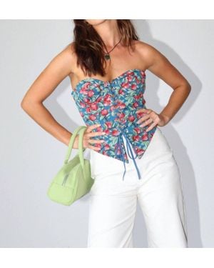 Bailey Rose Catalina Corset Top - Blue