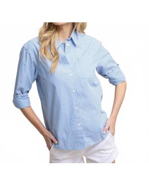 Southern Tide Katherine Stripe Shirt - Blue