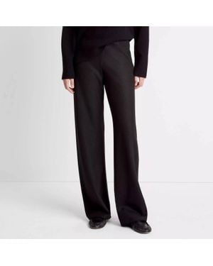 Vince Wool Blend Bias Pant - Black