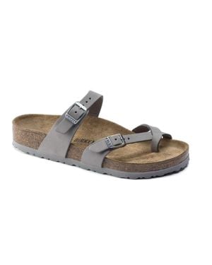 Birkenstock Mayari Nubuck Leather Sandal - Brown