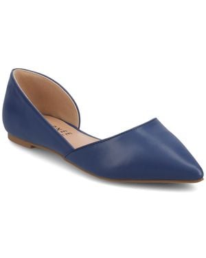 Journee Collection Apos;S Cortni Medium And Wide Width Flats - Blue