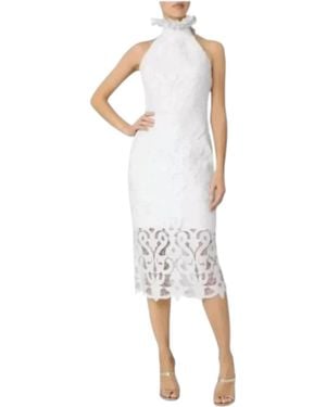 MILLY Bridget Guipure Lace Midi Dress - White