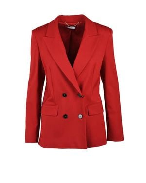 Marella Nuptial Double-Breasted Blazer - Red
