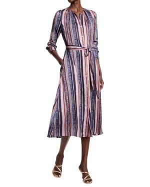 NIC+ZOE Animal Stripe Loren Dress - Purple