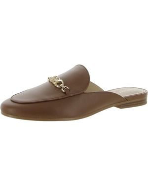 MICHAEL Michael Kors Tiffanie Leather Mule Loafers - Brown