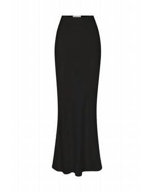 Anemos Bias Cut Maxi Skirt - Black
