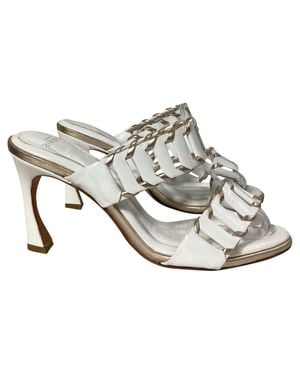 Alexandre Birman Claire Cutout Mules - Gray