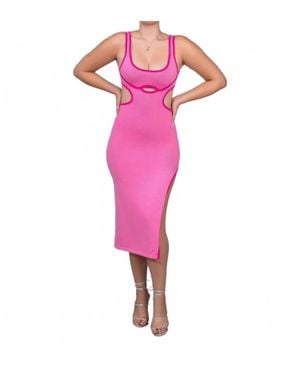 Runaway the Label Grazia Midi Dress - Pink