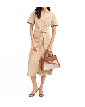 Veronica Beard Tabby Midi Dress - Natural