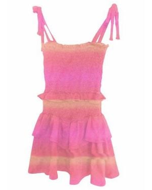 Tweenstyle Girl's Ombre Smocked Dress - Pink