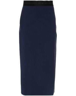 MSGM Classic Long Skirt - Blue