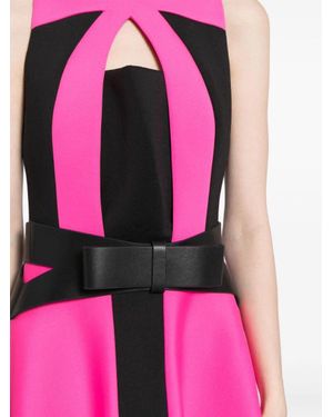 Saiid Kobeisy Neoprene Dress With Contrasting Cuts - Pink