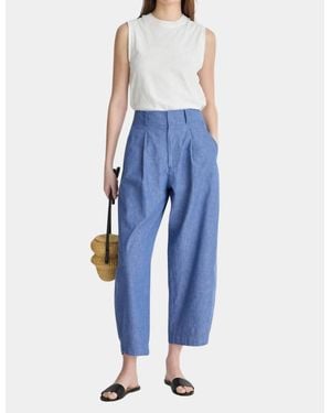 Apiece Apart Bari Crop Trouser - Blue