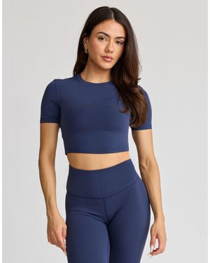 AVA Active Hera Crop T-Shirt - Blue