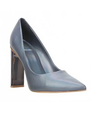 Carrano Maggie Slade Leather Pump Heel - Blue