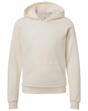 Bella Canvas Youth Sponge Fleece Hoodie - White