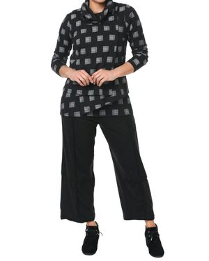 Tulip Clothing Bristol Cowl Neck Pullover Sweatshirt - Black