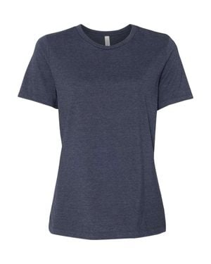 Bella Canvas Relaxed Fit Heather Cvc Tee - Blue
