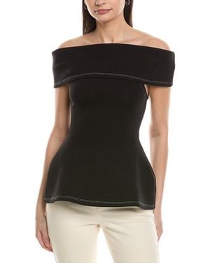 WeWoreWhat Fold-Over Top - Black
