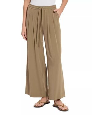 Lyssé Mae Pleated Drawstring Wide Leg Pants - Natural