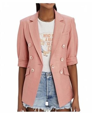 Veronica Beard Pre-Loved Odile Dickey Jacket Blazer - Pink