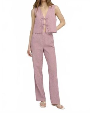 FAVORITE DAUGHTER Everything Straight Leg Pant - Pink