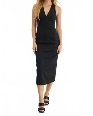 SOVERE Studio Tamsyn Midi Dress - Black