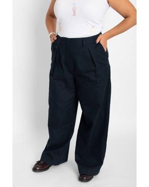 Thinking Mu Pat Cotton Pants - Blue
