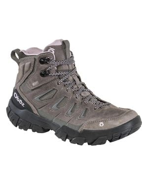 Obōz Sawtooth X Mid 24002 Nubuck Waterproof Hiking Boots Rhs7210 - Gray