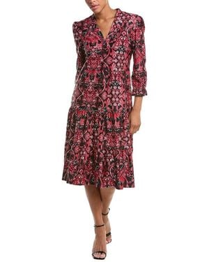 Jude Connally Maggie Midi Dress - Red