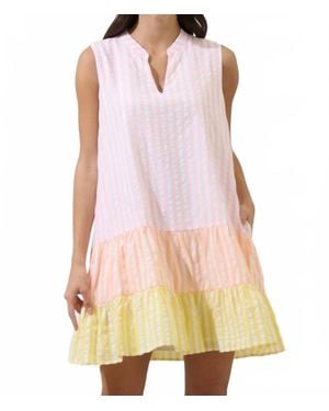 Sugarlips Addely Striped Shift Mini Dress - Pink