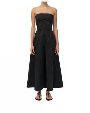 St. Agni Sculpted Strapless Dress - Black