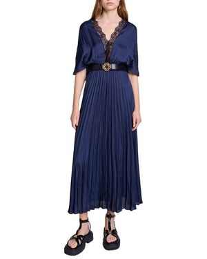 Maje Woven Dress - Blue