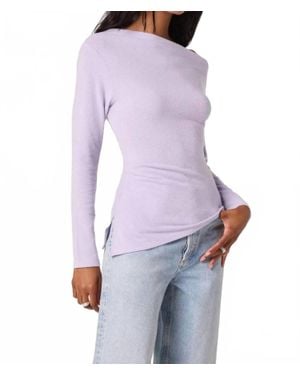 Astr Miah Off Shoulder Top - Purple