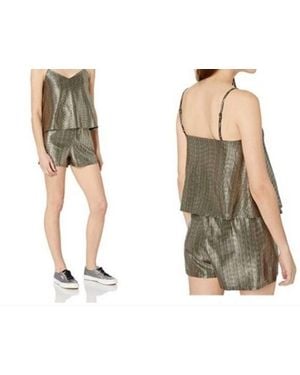 BB Dakota Foil Romper - Metallic