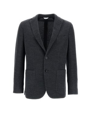 Boglioli Wool-Blend Single-Breasted Blazer - Black
