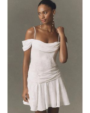BHLDN Fit & Flare Lace Mini Dress - White