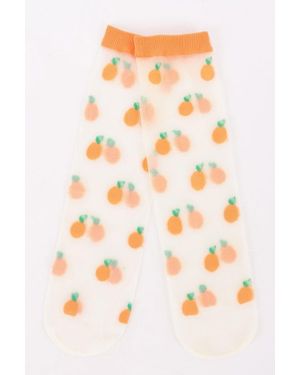TRUEDAMES Cotton Stretch Socks - Orange
