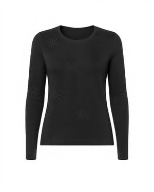 J'Envie/Eli Florencia Embroidered Tunic - Black