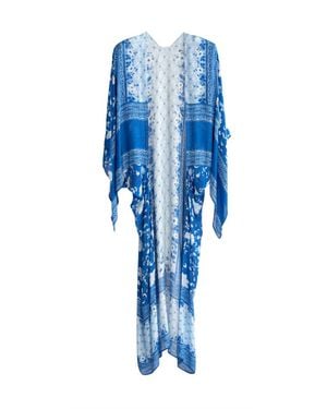 Shiraleah Carly Kimono Swim Cover-Up - Blue