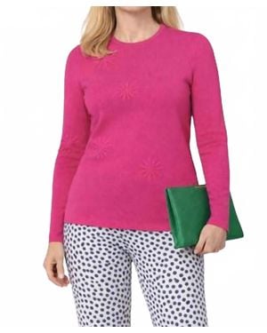 J'Envie/Eli Flower Tunic Top - Red