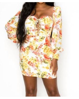 Shop Iris Basic Spring Fling Mini Dress - Yellow