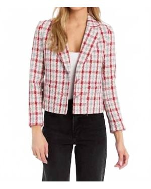 Drew Lina Plaid Blazer - Red