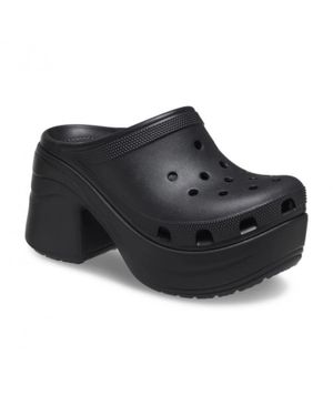 Crocs™ Siren Clog Rubber Mules With Heel - Black